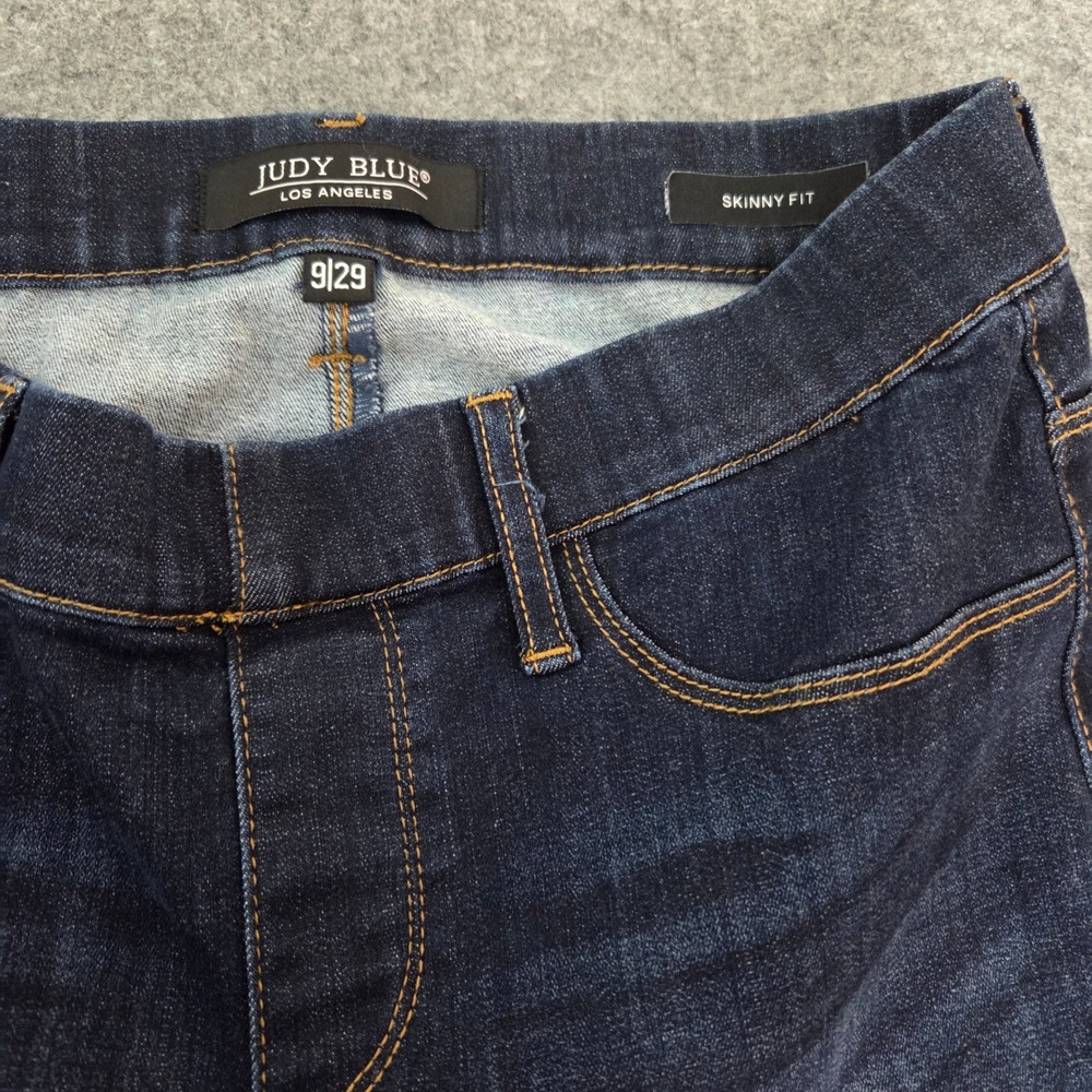 Judy Blue JB8846 Jeans Womens 9/29 Dark Wash Pull On Skinny Jegging Stretch 27 - Picture 3 of 8